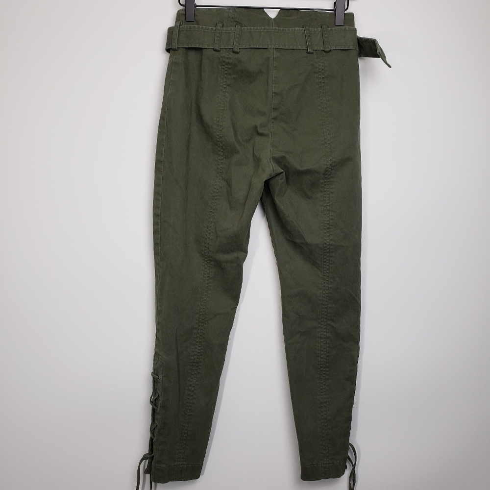 Scripted Rio Green Side Lace Up Buckle Pants - Picture 3 of 7